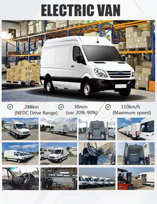 73.6kWh বৈদ্যুতিক মিনি কার্গো ভ্যান 110km/H বৈদ্যুতিক ফ্রিজার ভ্যান 288km সর্বোচ্চ রেঞ্জ