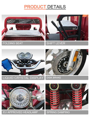 জিনপেং QL150e বৈদ্যুতিক কার্গো ট্রাইসাইকেল কৃষি কাজের জন্য শক্তিশালী শক্তি