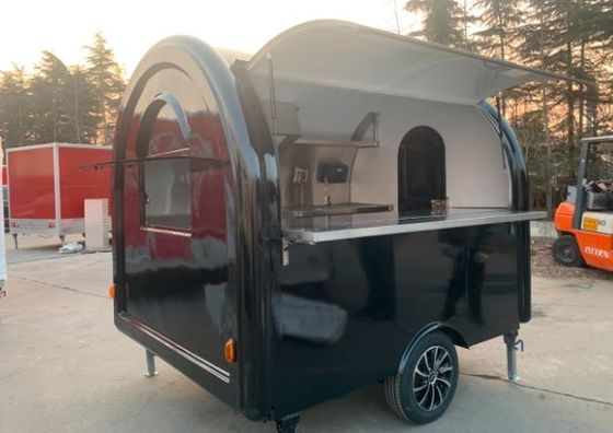 স্টেইনলেস স্টীল রান্নাঘর সহ বহিরঙ্গন বার্গার কারখানা ক্যাটারিং মোবাইল ফাস্ট ফুড ট্রেলার