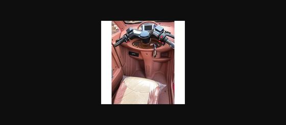 তিন চাকা পূর্ণ বন্ধ কার্বন যাত্রী বৈদ্যুতিক ট্রাইসাইকেল সঙ্গে 1200W মোটর 3seats