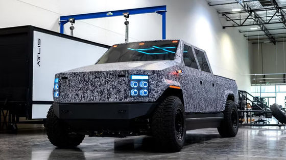 এটলিস এক্সটি ১০০% খাঁটি বৈদ্যুতিক ট্রাক ১২৫ কিলোওয়াট ঘন্টা ২৫০ কিলোওয়াট ঘন্টা ব্যাটারি ক্ষমতা সহ