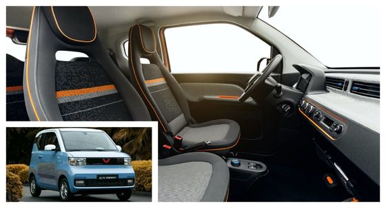 120km range Wuling Electric Vehicles RWD 3 Door 2 Box 4 Seater Electric Mini Car